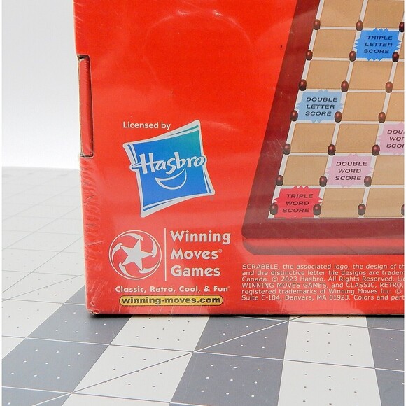 Tile Lock Scrabble Crossword Board Game Hasbro Factory Sealed 2023 Hasbro - Picture 8 of 9